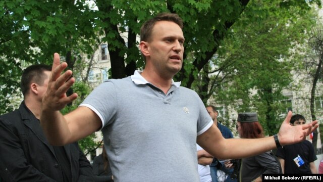 Activist Aleksei Navalny was among those detained by Moscow police on May 8.