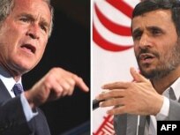 احمدی نژاد: بوش اجازه دارد در ایران سخنرانی کند