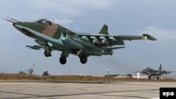 Ресейдің СУ-25 жойғыш ұшағы (Көрнекі сурет).