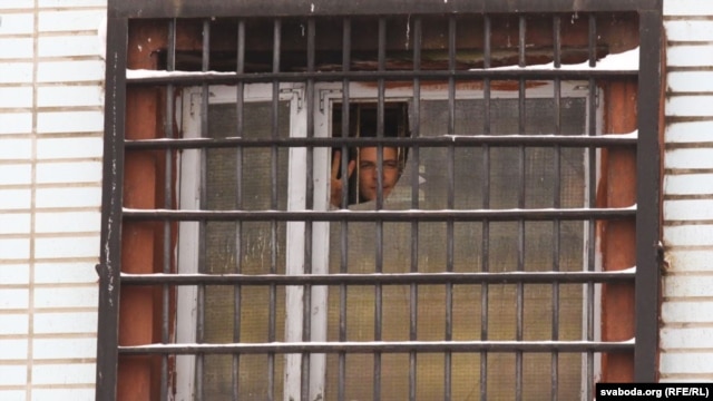 The real life inspiration for the film, Franak Viačorka, in prison in February 2011.