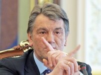President Yushchenko holding crisis talks with parliamentary leaders on April 2 (ITAR-TASS)