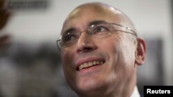 Former Russian oil tycoon Mikhail Khodorkovsky
