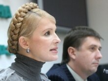 Ukraine -- Yuliya Tymoshenko and Vyacheslav Kyrylenko at a press conference in Kyiv, 17Oct2007