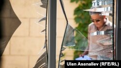 Three people were injured in a suicide bomb attack on the Chinese Embassy in Bishkek on August 31.