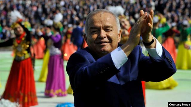 Өзбекстан президенті Ислам Каримов Наурыз мерекесінде жүр. Ташкент, 21 наурыз 2015 жыл.