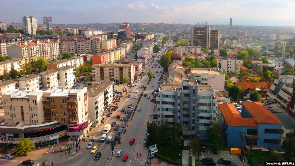 Pamje e një pjese të Prishtinës