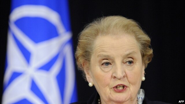 Albright outlined a strategic plan in which NATO could be open to Russia.