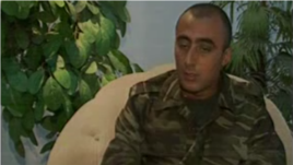 Ադրբեջան - Գերեվարված հայ զինվոր Հակոբ Ինջիղուլյանը հարցազրույց է տալիս տեղական հեռուստատեսությանը, 12-ը օգոստոսի, 2013թ.