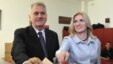 Serbia - Presidential candidate Tomislav Nikolic (L), leader of Serbian Progressive Party (SNS), and his wife Dragica, cast their ballots at a polling station in Belgrade, 20May2012