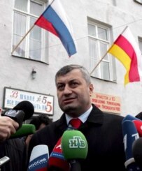 South Ossetia leader Eduard Kokoity after voting in the November 12 referendum (epa)