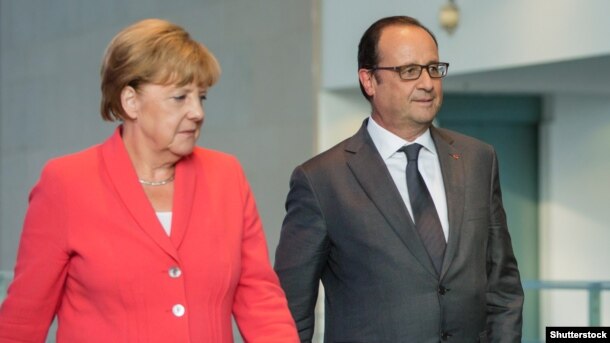 Анґела Меркель і Франсуа Олланд