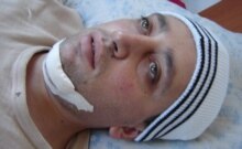 Azerbaijan - Fikret Huseynli, a reporter with the 
