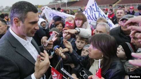 Boxing champion Vitali Klitschko, leader of the opposition UDAR movement, speaking today (October 28) in Kyiv after voting in parliamentary elections:

 "We hope very much that these elections will be fair, but unfortunately there are many cases telling that a vast number of voters have been bribed. If any of you is offered money for your vote, don't be shy, take that money. They are just giving back to you money they stole from you before."