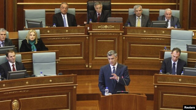 Kryeministri i Kosovës, Hashim Thaçi, në Kuvend (Foto nga arkivi)