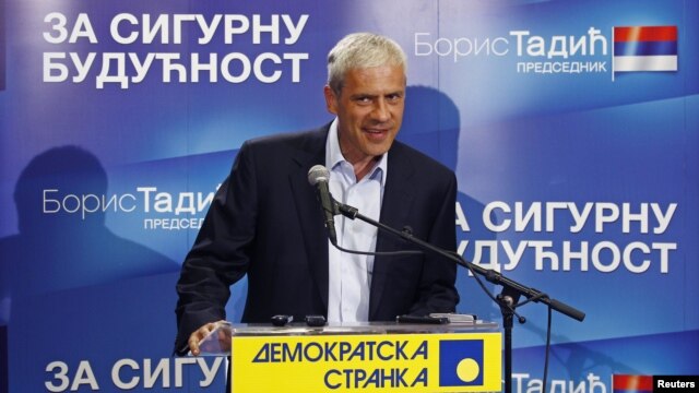 Boris Tadić na konferenciji za novinare nakon prvog kruga izbora u Srbiji, 7. maj 2012.