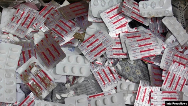 Georgia -- Destruction of a big amount of narcotics, near lake Lisi, 30Sep2008