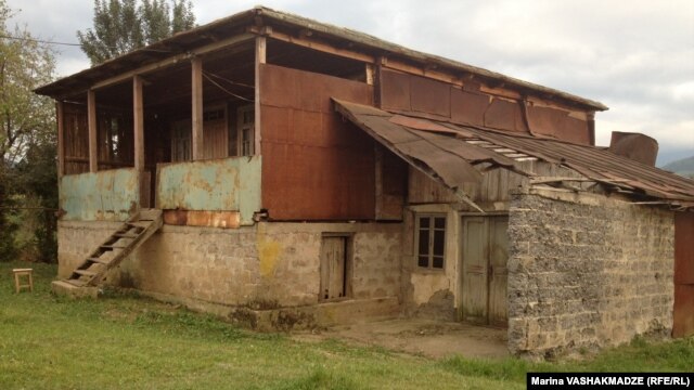 The Khurtsidze family home in Dikhashkho, in western Georgia