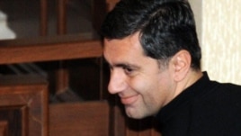 Former Defense Minister Irakli Okruashvili appears in court last year.