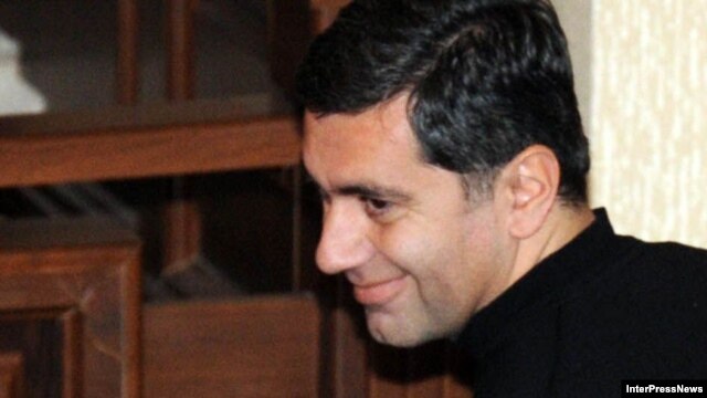Former Defense Minister Irakli Okruashvili appears in court last year.