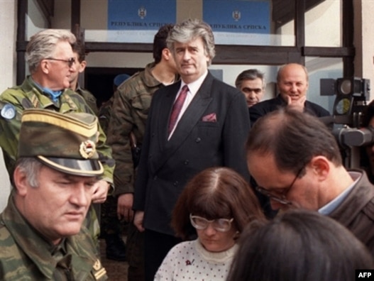 Radovan Karadžić i Ratko Mladić na Palama, april 1993.