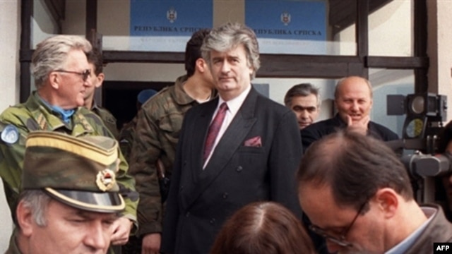 Ratko Mladić i Radovan Karadžić na Palama, 18 april 1993