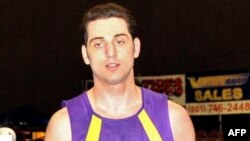 Tamerlan Tsarnaev waits for a decision in a boxing match during the Golden Gloves National Tournament of Champions in Salt Lake City, Utah, in May 2009.