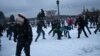 Russian Police Give 'Snow Battle' Frosty Reception