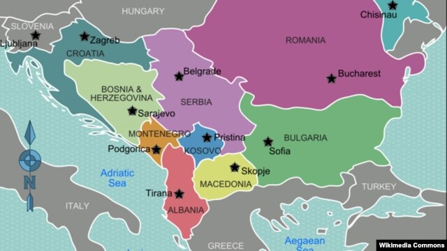 Mapa Balkana