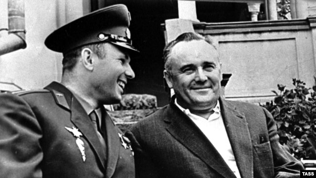 Юрій Гагарін і Сергій Корольов. Архівне фото, 1961 рік.