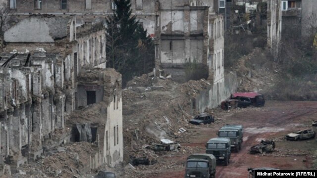 Sa snimanja na lokaciji bivše kasarne Maršal Tito u Sarajevu, 18. novembar 2010