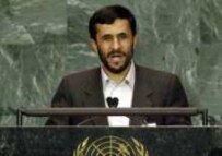 Ahmadinejad addressing the UN on 14 September