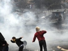 Violence in Mitrovica - Courtesy of RFERL