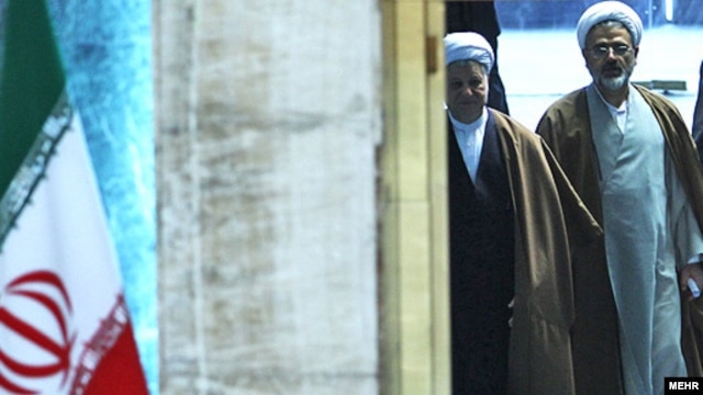 Ali Akbar Hashemi Rafsanjani (left), the "Shark" of Iranian politics