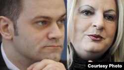 Borislav Stefanovic, head of the Serbian team for dialogue with Pristina and Kosovo Deputy Prime Minister and Chief Negotiator Edita Tahiri.