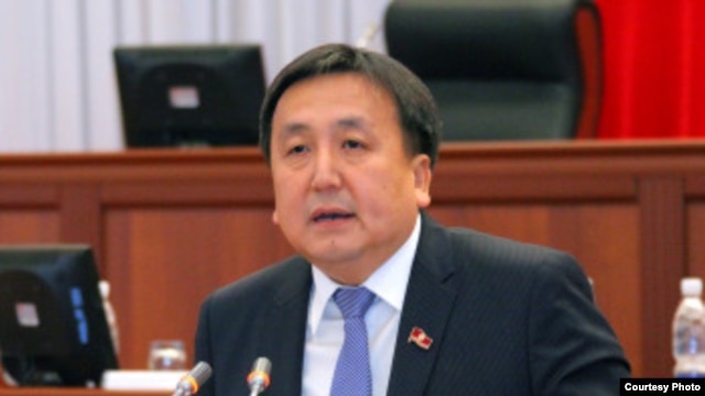 The speaker of the Kyrgyz parliament Asylbek Jeenbekov