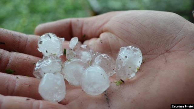 Aid groups have called the hailstorm "the largest disaster in Georgia since the August 2008 conflict" with Russia.