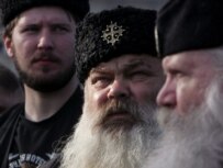 Conservative Orthodox believers demonstrating in Moscow in May 2006 (epa)