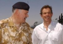 British PM Blair on a previous visit to Iraq (file photo) (CTK)