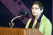Iranian lawyer and rights activist Mehrangiz Kar on June 12 (RFE/RL)
