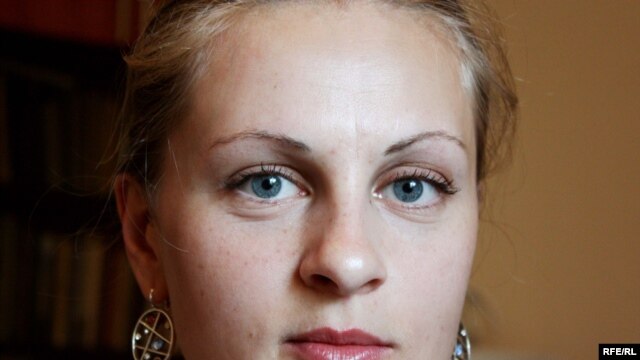 Armenia -- Diana Zardarian, a young archaeologist who found the world's oldest leather shoe in an Armenian cave, 11June 2010.