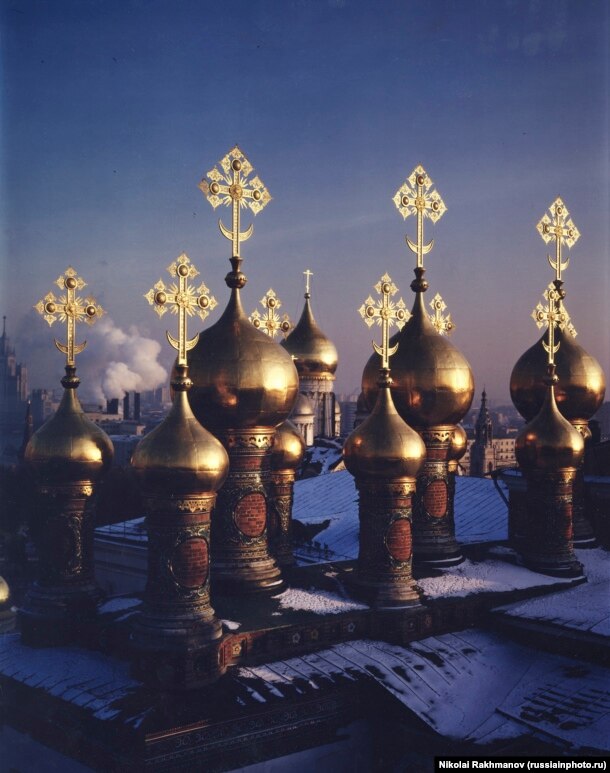 Вид на Патриарший Дворец в Кремле, 1995