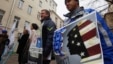 Russian protesters outside the office of the election-monitoring NGO Golos in Moscow accuse the group of foreign ties. Rodger Potocki says the NED doesn't "ascribe to this idea that there are phrases or approaches that are foreign or domestic, that are internal or external." 