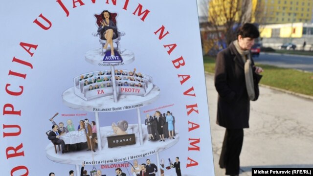 Jedan od plakata protiv korupcije u javnim nabavkama