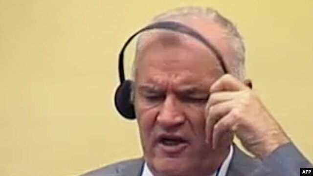 Ratko Mladić u sudnici Haškog tribunala
