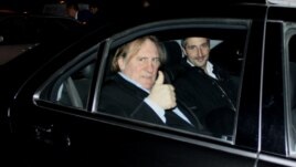 French actor Gerard Depardieu (left)