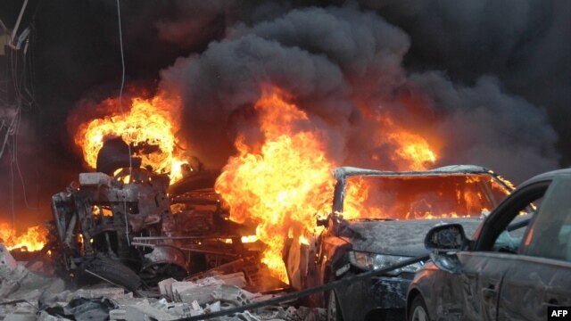 تصویر انفجار روز چهارشنبه در شهر حمص سوریه