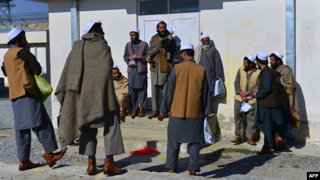 Kabul has recently freed hundreds of Taliban militants inside Afghanistan, including these men, who walked free from Pol-e Charkhi prison outside Kabul on January 3.
