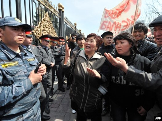 While Kyrgyzstan is no stranger to demonstrations on the streets of the capital (such as this one on March 30), the other Central Asian states seem anxious to prevent anything too similar to the unrest in the Arab world from getting a foothold.