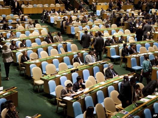 Many Western delegates walked out during Iranian President Mahmud Ahmadinejad's speech to the UN General Assembly on September 22.