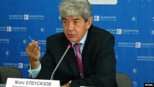 Қазақстан кәсіпорындарының "Табиғат" экологиялық қауымдастығының төрағасы Мэлс Елеусізов. Алматы, 8 қазан 2008 жыл.